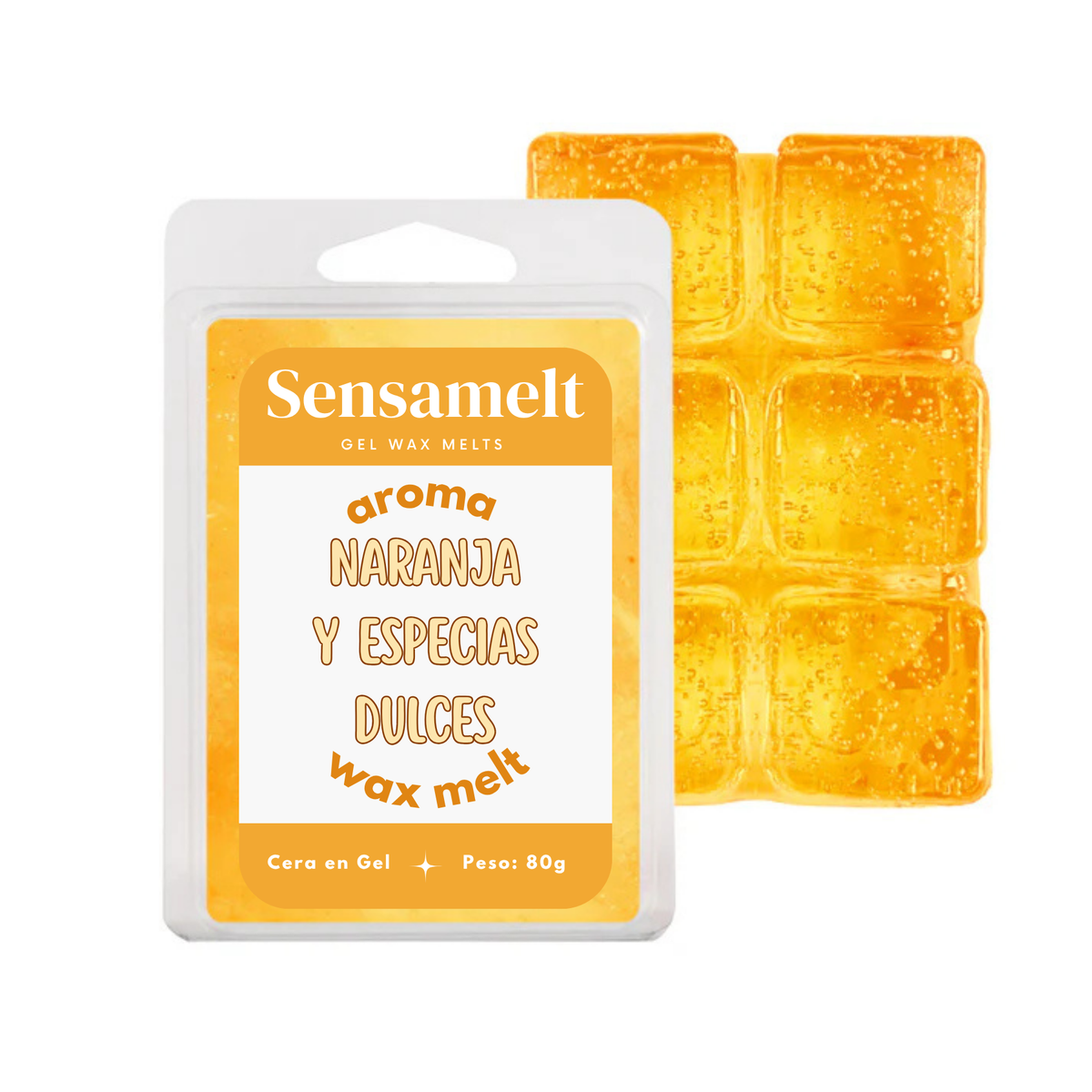 Orange & Épices Douces - Gel wax melt