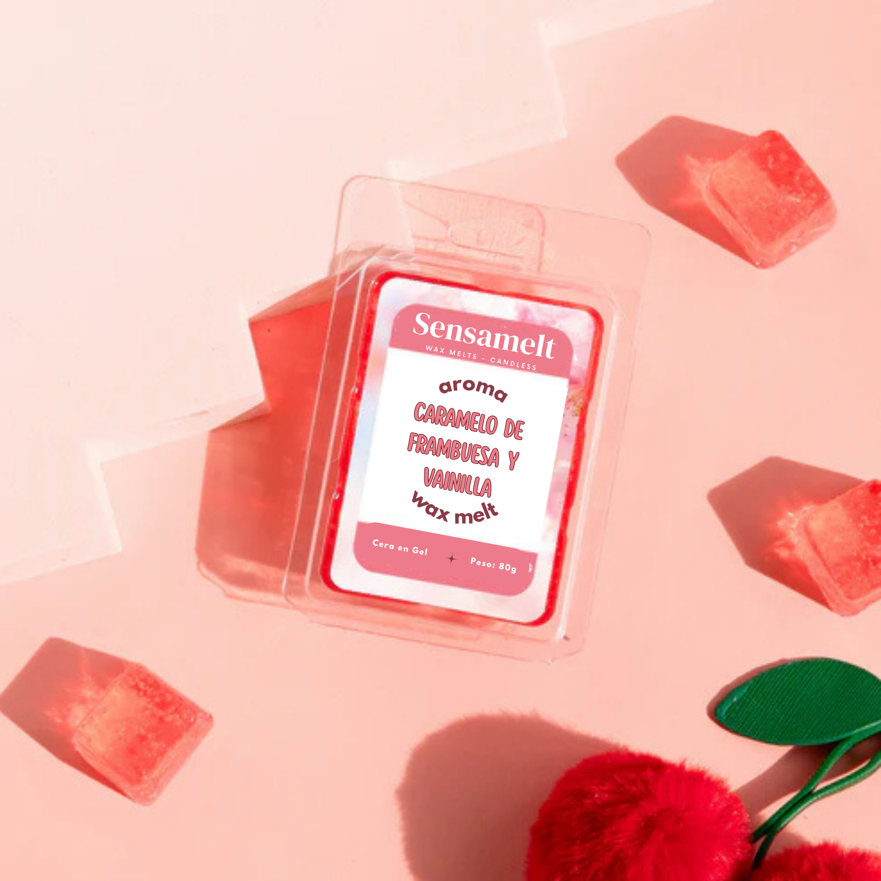 CARAMEL FRAMBOISE & VANILLE - Gel wax melt