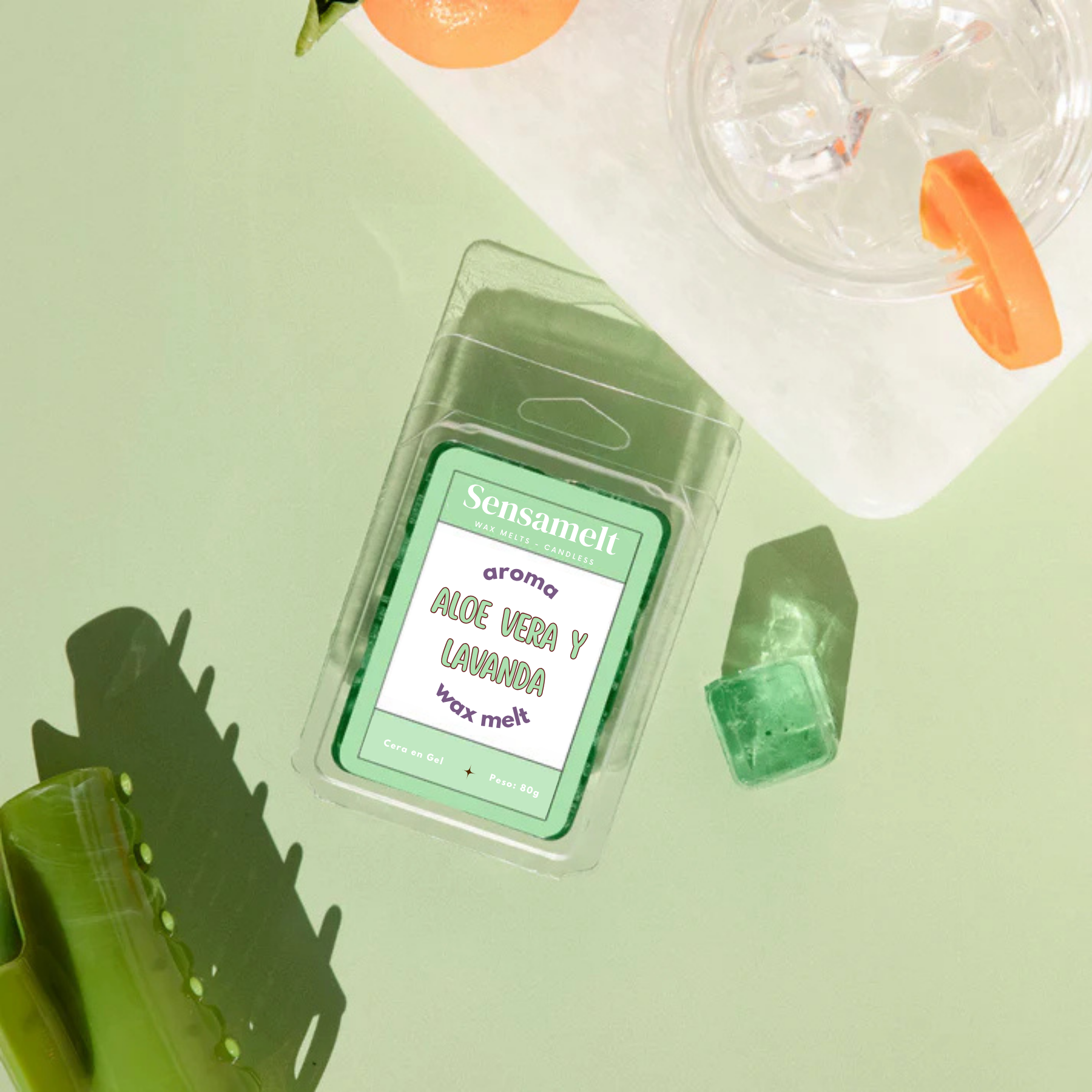 ALOE VERA & LAVANDE - Gel wax melt